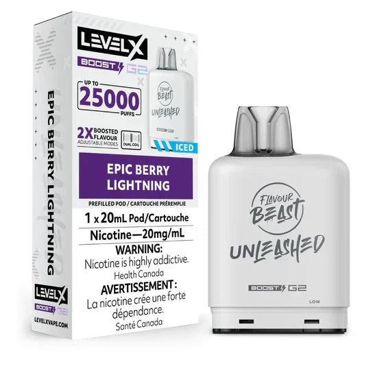 LEVEL X BOOST REPLACEMENT POD 25K The Vape Shack LEVEL X BOOST REPLACEMENT POD 25K The Vape Shack