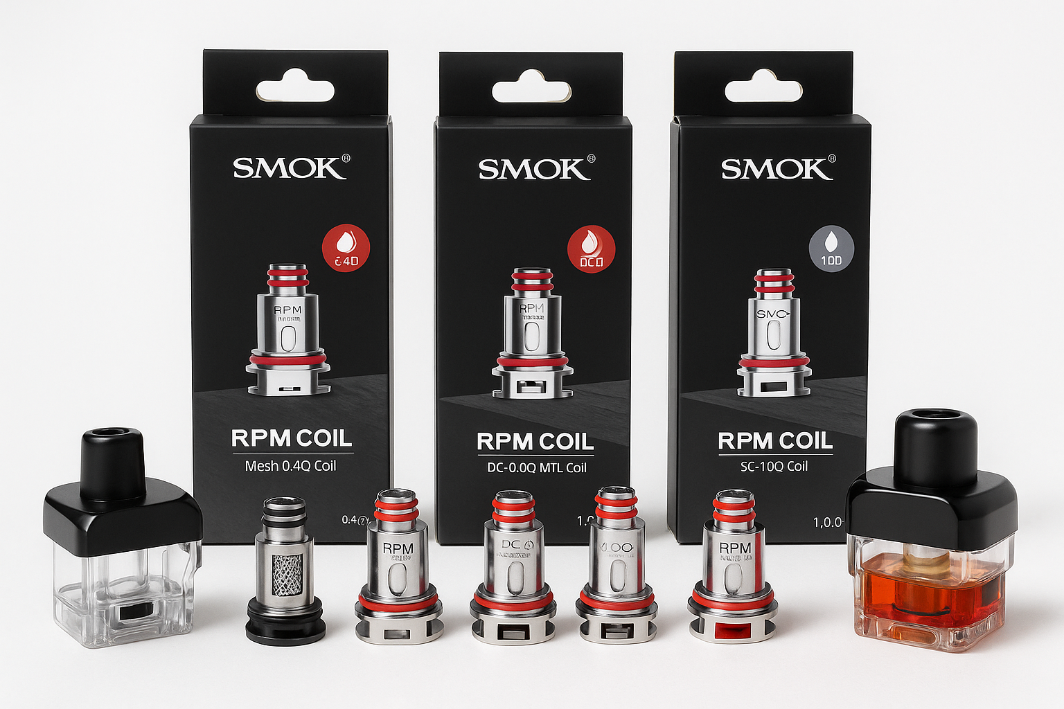 Smok RPM Coils & Replacement pods for Smok devies